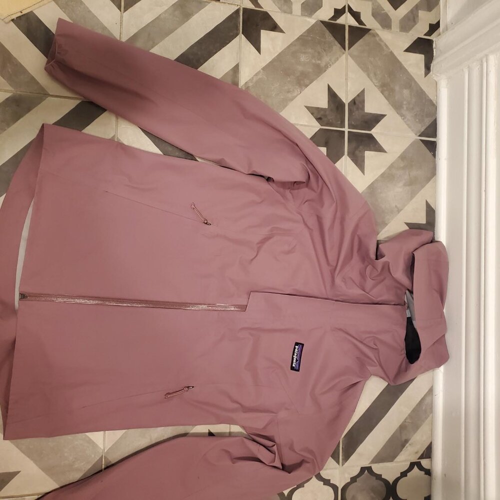 Patagonia slate sky rain jacket women's small